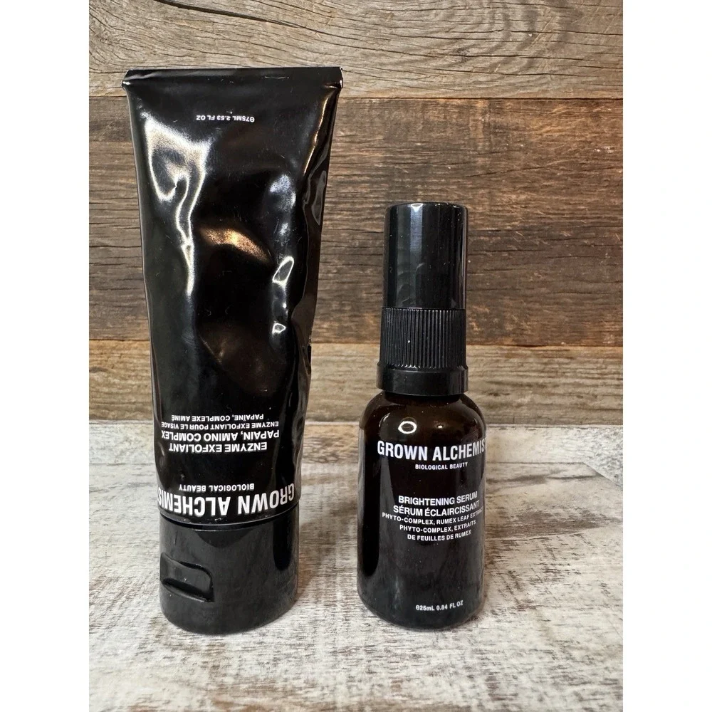 Grown Alchemist Enzyme Exfoliant + Brightening Serum‎ Full Size GLOW DUO